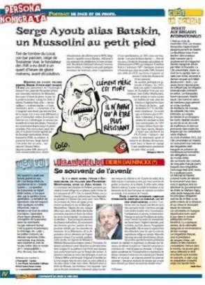 Serge Ayoub alias Batskin, un Mussolini au petit pied