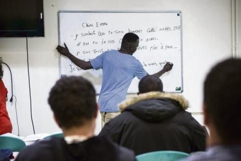 À Paris-III les réfugiés retrouvent les bancs de la fac